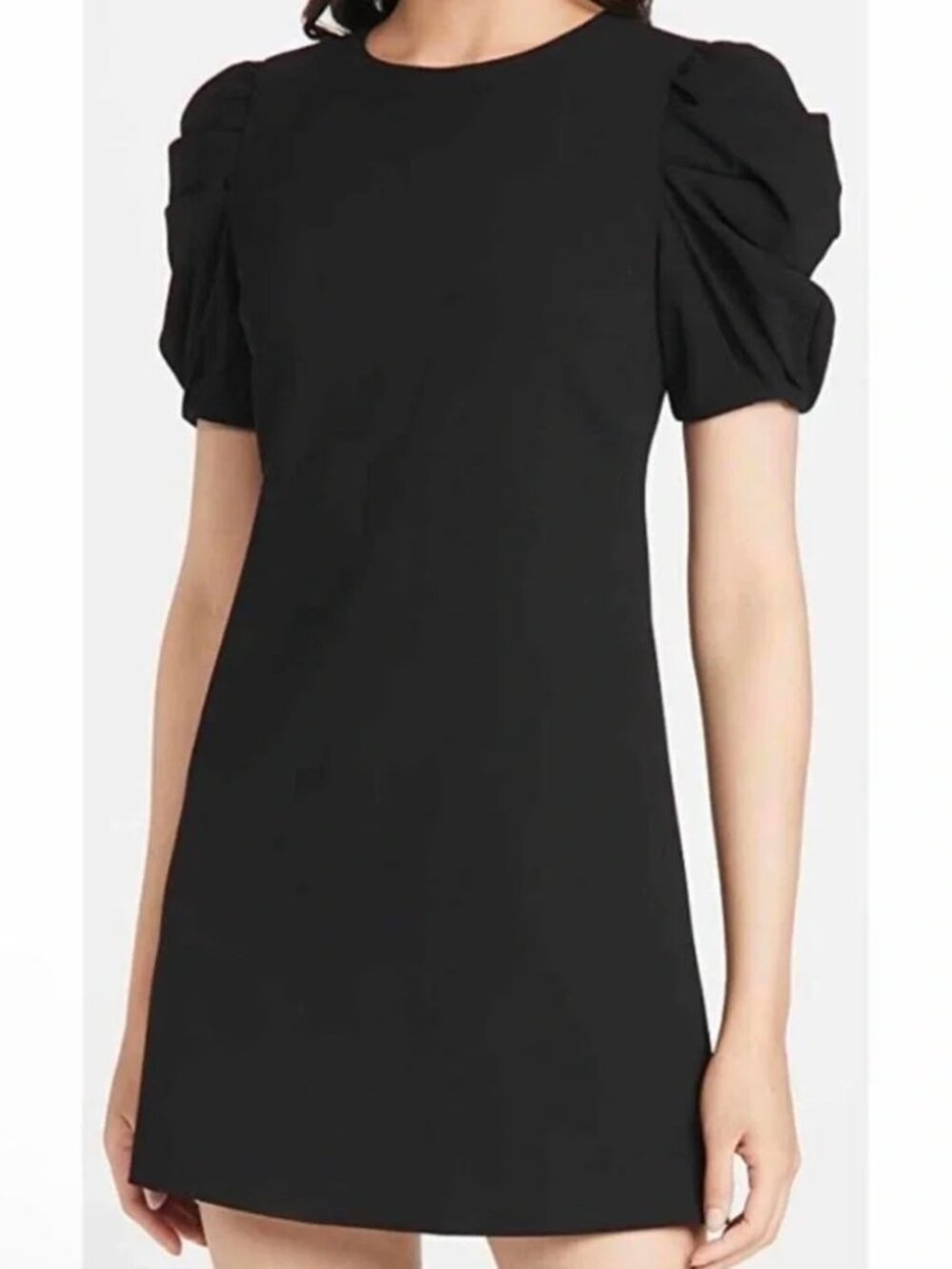 Alice + Olivia Hanita Puff-Sleeve Shift Dress